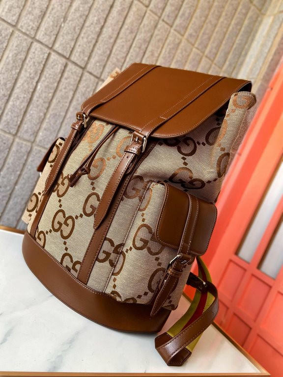 Gucci Gucci Jumbo Printed Double G Shoulder Bag Backpack Schoolbag Made of exquisite inlaid fine workmanship and photographed in real life Original fabrics 625770 With a small ticket   dust cloth bag 304213