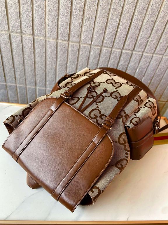 Gucci Gucci Jumbo Printed Double G Shoulder Bag Backpack Schoolbag Made of exquisite inlaid fine workmanship and photographed in real life Original fabrics 625770 With a small ticket   dust cloth bag 304213