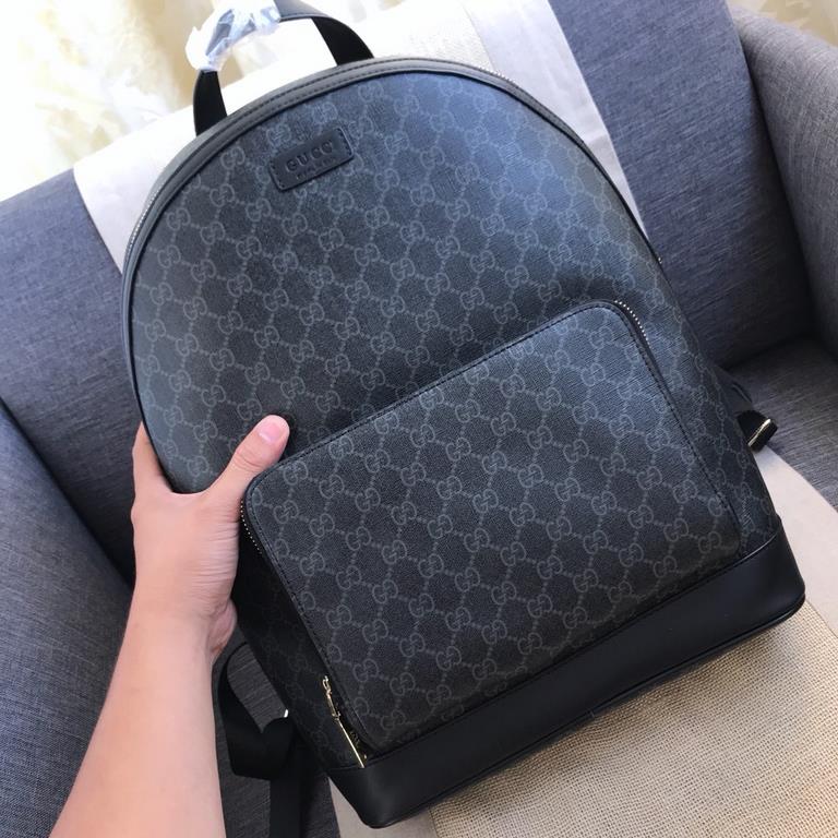 秘 [Gucci]     Italian Milan counter new    imported waterproof special fabrics with cowhide  [strong] casual outdoor backpacks, call the counter      top original single goods   [strong] that the texture is impeccable an