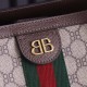 P [Exclusive real photo background] Original leather top quality         X             Hourglass Bag    Alliance Collection New Creative Designs  New! guccixbalenciaga gucci paris house co-branded canvas coated material 