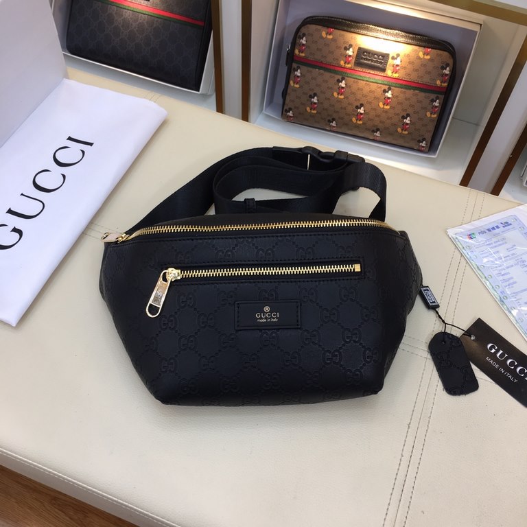 The original official network model 8238-4 # original single goods [love] Gucci original single authentic new counter with the same high-end men's casual svelte bag   workmanship super refined and elegant. With imported 