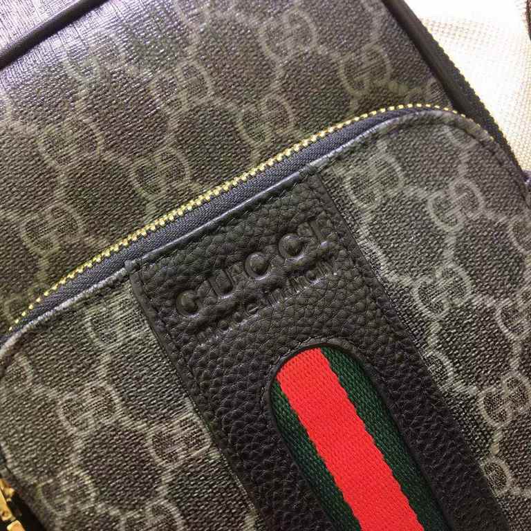 Gucci GUCCI Chest BagSize 18-31-5Counter new    heavy hit replica   original leather replica   leather super soft   super large capacity   customized counter original hardware  smooth zipper    perfect craftsmanship   re