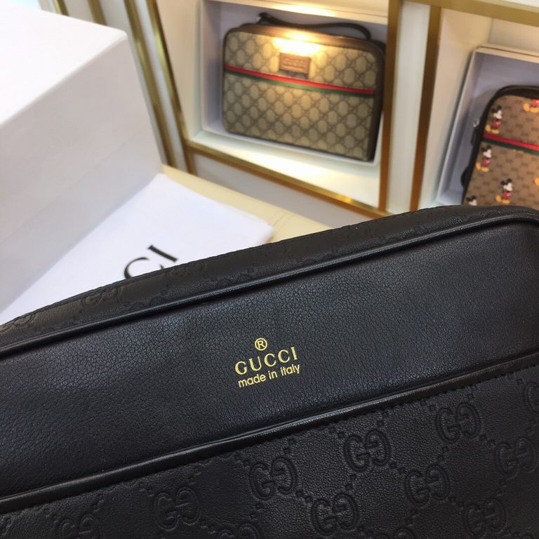 Original single goods [love] Gucci original single authentic new counter with the same high-end men's casual cross-body bag   workmanship is super refined and elegant. With imported raw materials cowhide counter special 