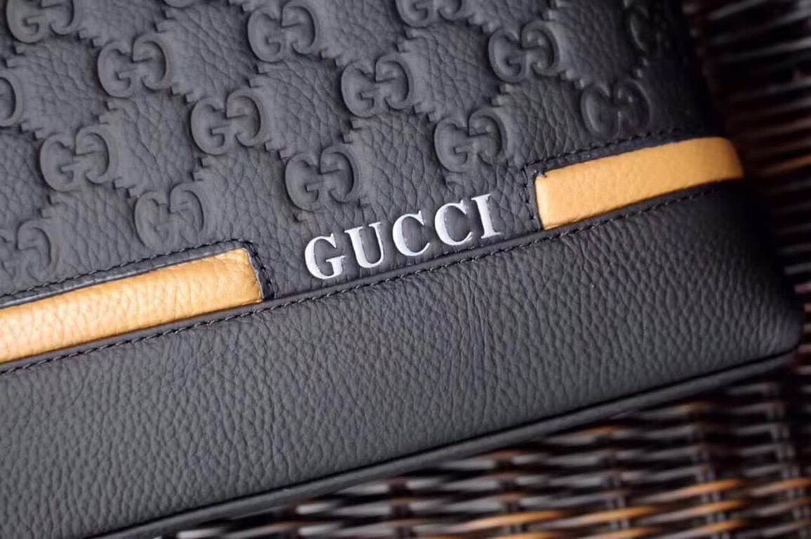 Lot. GUCCl Gucci Exclusive new   [Model] G2846-1 Business casual bag [Size] 38x29x6cm [Color] black High-end quality (top workmanship) [Material] Gucci GUCCl Counter OEM new   Original imported head layer   cowhide   Aut