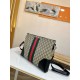 Buy Authentic PublishingFlat Messenger Shoulder Bag with a removable shoulder strap, crafted in Gucci's signature GG Supreme premium faux canvas in a black and gray combination. In addition to the GG pattern, a webbing s