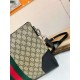 Buy Authentic PublishingFlat Messenger Shoulder Bag with a removable shoulder strap, crafted in Gucci's signature GG Supreme premium faux canvas in a black and gray combination. In addition to the GG pattern, a webbing s