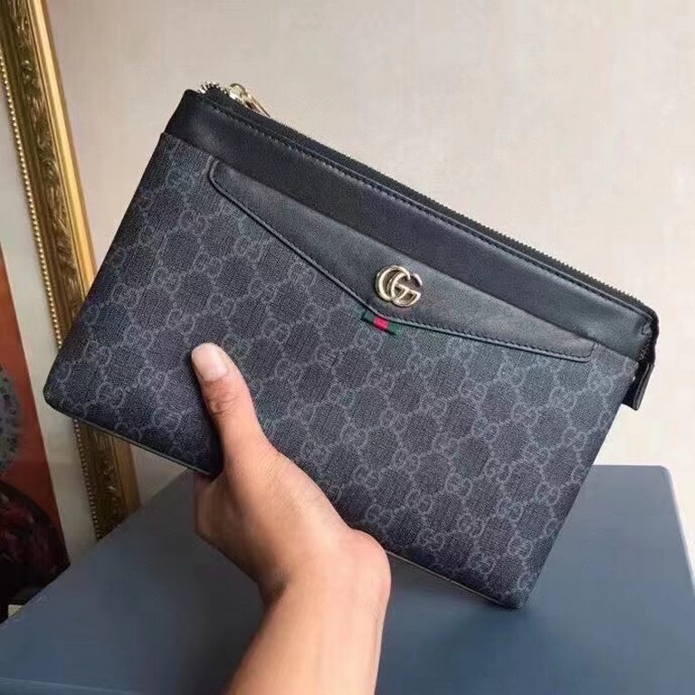 ￥ top counter rat ruthless goods 2021 latest style Gucci Gucci men's clutch bag fire models a large number of shipments to pull, clamoring counter goods  top original single goods  paper talking about bragging rights we 