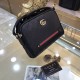 GUCCI Gucci The latest explosion of men's shoulder bag, high-end imported double G flower leather Leather grain clear leather gloss is excellent, the leather feel soft and comfortable    perfect interpretation of the qua