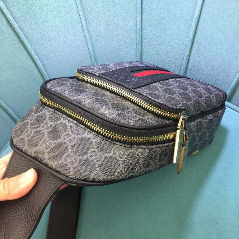 Gucci GUCCI Chest BagSize 18-31-5Counter new    heavy hit replica   original leather replica   leather super soft   super large capacity   customized counter original hardware  smooth zipper    perfect craftsmanship   re