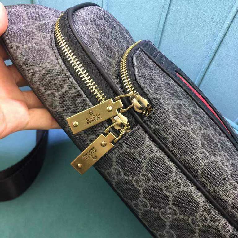 Gucci GUCCI Chest BagSize 18-31-5Counter new    heavy hit replica   original leather replica   leather super soft   super large capacity   customized counter original hardware  smooth zipper    perfect craftsmanship   re