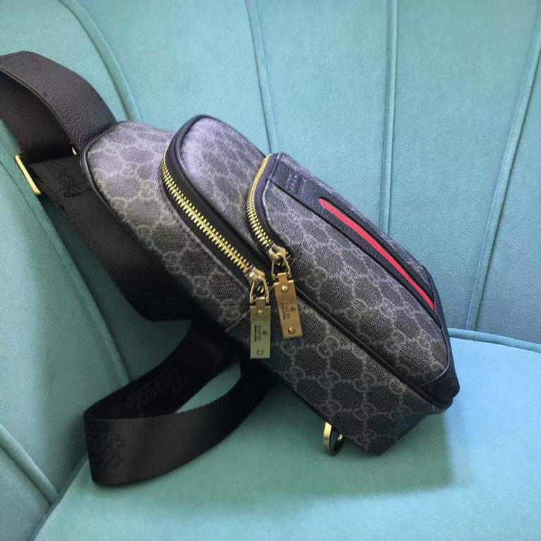 Gucci GUCCI Chest BagSize 18-31-5Counter new    heavy hit replica   original leather replica   leather super soft   super large capacity   customized counter original hardware  smooth zipper    perfect craftsmanship   re