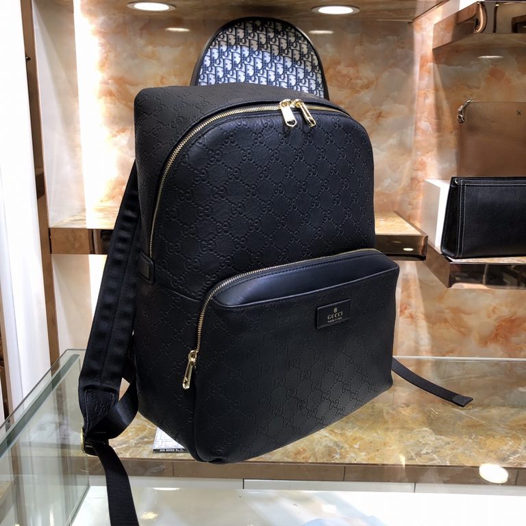 Model 85030Gucci-Gucci classic pop models shoulders backpack (embossed models) original single quality imported head layer cowhide leather production leather soft feel awesome noble hardware highlights the extraordinary 