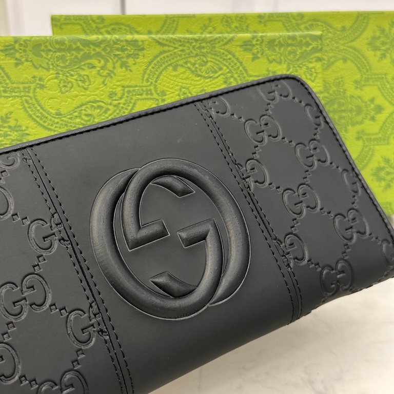 [Original] Gucci Gucci  [Model] 666084 Small Wallet [Size] 19-10-2.5cm [Color] Black High-end quality (original authentic) [Material] Gucci Counter OEM Classic  Original imported   cowhide  Authentic imported YKK logo ha