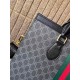 9127 Black Brown  High-end   The new GUCCI Ophidia collection presents a new design briefcase in GG Supreme synthetic canvas, featuring the brand's iconic webbing and double G-shaped hardware. The double handles and deta