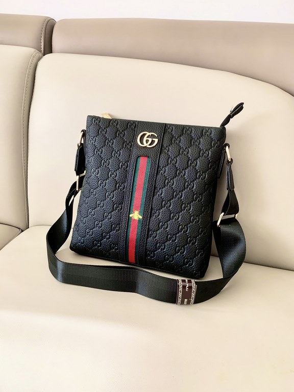 Original     New  Gucci men's top quality handbag crossbody bag   counter hot selling explosive models,   please recognize the leather and details,   high-end atmosphere   upscale  Original quality  Original cowhide     