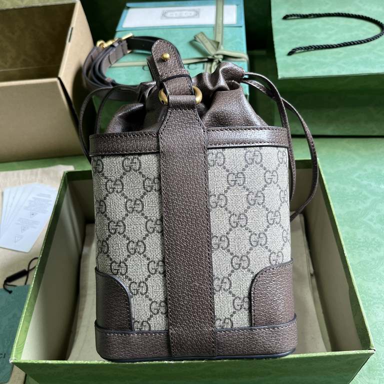 .   with full original green box packaging  Ophidia GG Bucket Bag. The Ophidia collection blends the best of Gucci's heritage with modern design to create an eye-catching new collection. The series contains webbing and d