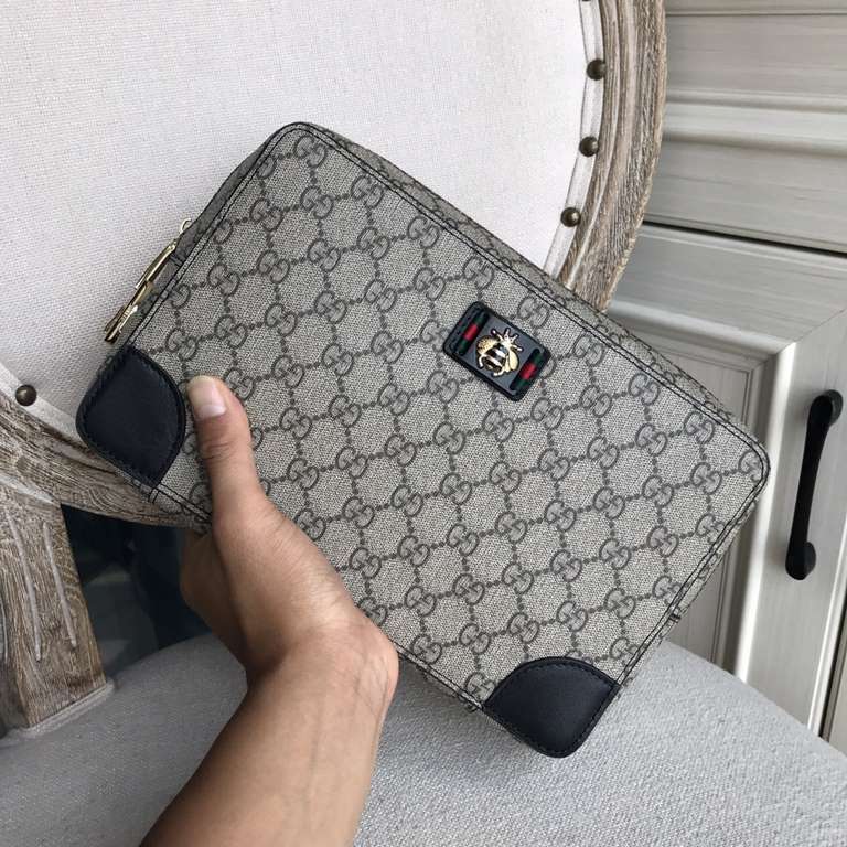 Top counter rat ruthless goods 2022 latest styles Gucci Gucci combination lock men's clutch bag fire models large shipments pull, clamoring counter goods   top original single goods   paper talking about bragging rights 