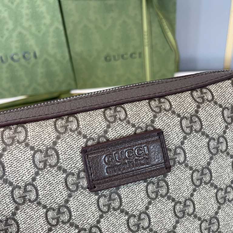 Original single goods [love] Gucci original single authentic new counter with the same high-end men's casual handbag   workmanship is super refined and elegant. With imported raw materials cowhide counter special hardwar