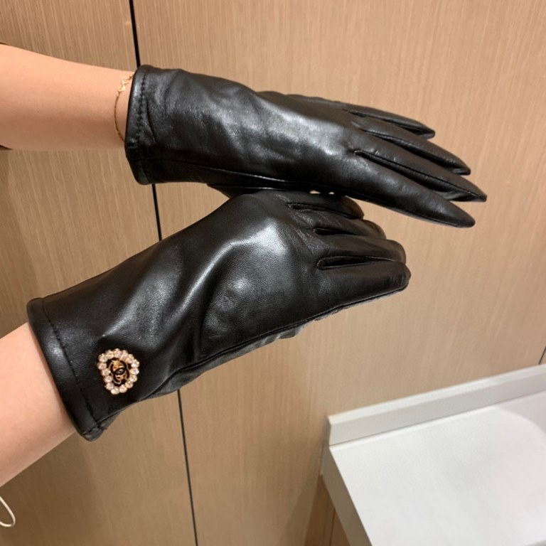 2022 new exclusive first  touch screen gloves Chanel Chanel [original quality] official website synchronization women's new high-grade sheepskin gloves    goddess preferred can not be missed    100 percent selection of i