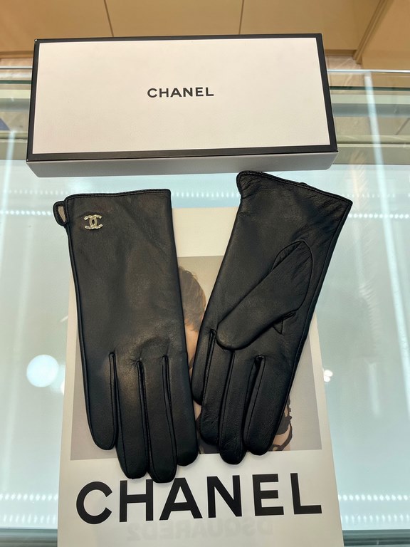 Chanel explosive to   [top original single] official website synchronization women's new high-grade sheepskin gloves     100% selection of imported lambskin lining sheepskin lining Leather luster bright full soft delicat