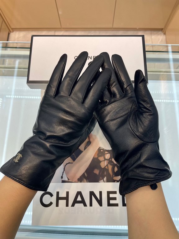 Chanel explosive to   [top original single] official website synchronization women's new high-grade sheepskin gloves     100% selection of imported lambskin lining sheepskin lining Leather luster bright full soft delicat