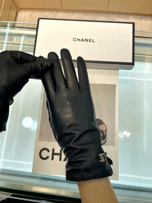 Chanel explosive to   [top original single] official website synchronization women's new high-grade sheepskin gloves     100% selection of imported lambskin lining sheepskin lining Leather luster bright full soft delicat