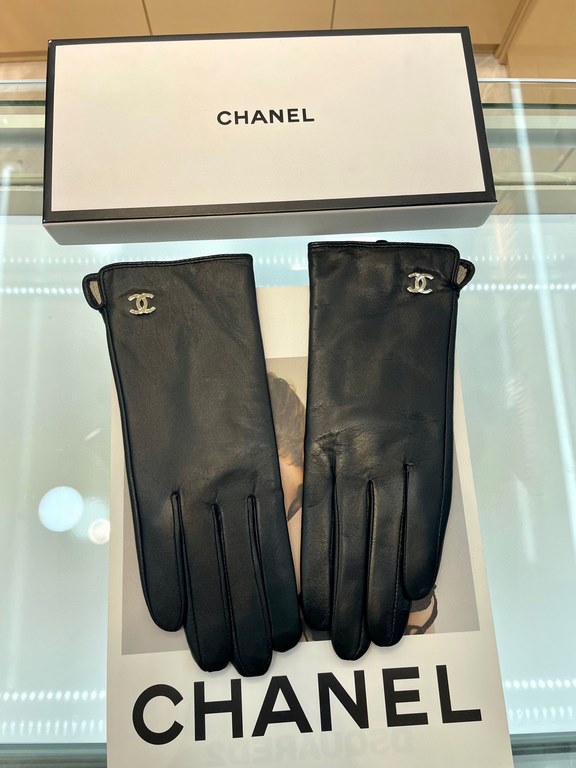 Chanel explosive to   [top original single] official website synchronization women's new high-grade sheepskin gloves     100% selection of imported lambskin lining sheepskin lining Leather luster bright full soft delicat