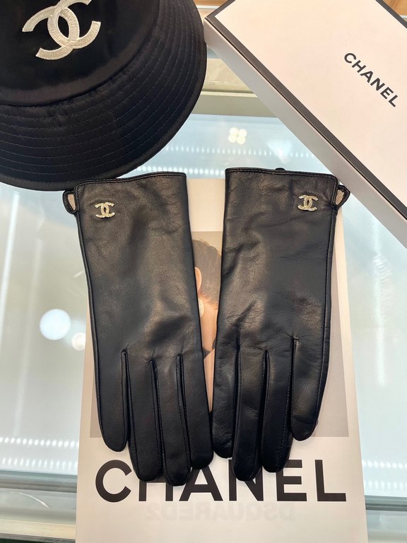 Chanel explosive to   [top original single] official website synchronization women's new high-grade sheepskin gloves     100% selection of imported lambskin lining sheepskin lining Leather luster bright full soft delicat