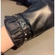 2022 new exclusive first  touch screen gloves Prada wave flower   edge gloves [original quality] official website synchronization Ms. new high-grade sheepskin gloves    goddesses preferred can not be missed        100 pe