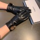 With packaging2022 new exclusive first  touch screen gloves Chanel Chanel fox fur ball hanging drill double C [original quality] official website synchronization women's new high-grade sheepskin gloves    goddess preferr