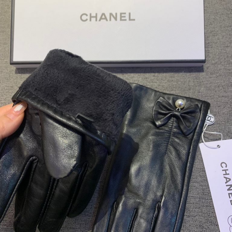 2022 new exclusive first  touch screen gloves Chanel Chanel [original quality] official website synchronization women's new high-grade sheepskin gloves    goddess preferred can not be missed    100 percent selection of i