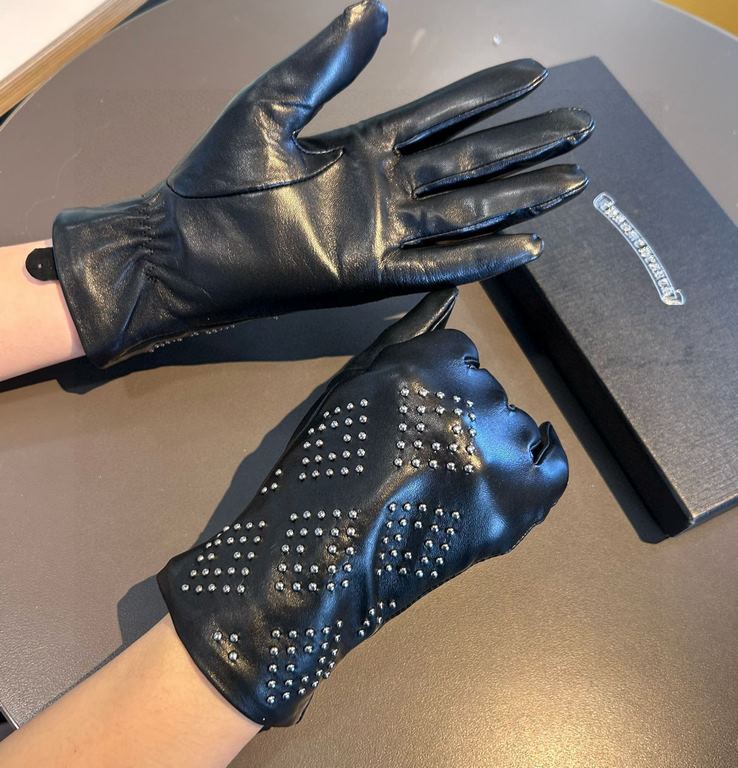 2023 Crocentric new square full of stars exclusive debut  touch screen gloves   [original quality] official website synchronization women's new high-grade sheepskin gloves    goddesses preferred can not be missed      hu