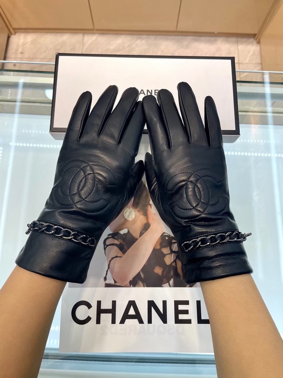 Chanel explosion to   [top original single] official website synchronization women's new high-grade sheepskin gloves     100% selection of imported lambskin lining sheepskin lining Leather luster bright full soft delicat