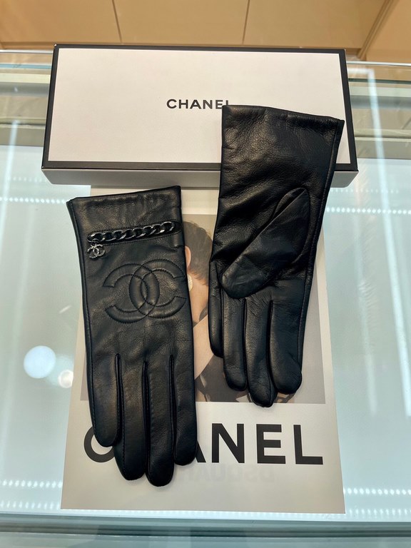 Chanel explosion to   [top original single] official website synchronization women's new high-grade sheepskin gloves     100% selection of imported lambskin lining sheepskin lining Leather luster bright full soft delicat