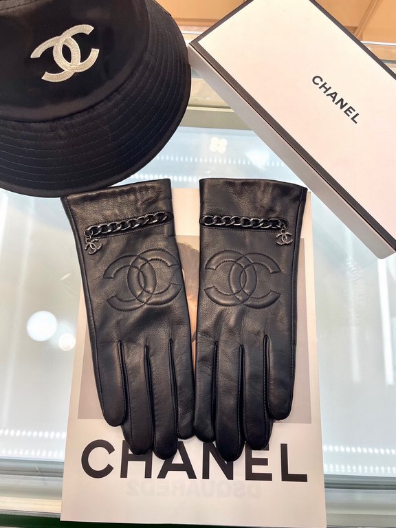 Chanel explosion to   [top original single] official website synchronization women's new high-grade sheepskin gloves     100% selection of imported lambskin lining sheepskin lining Leather luster bright full soft delicat