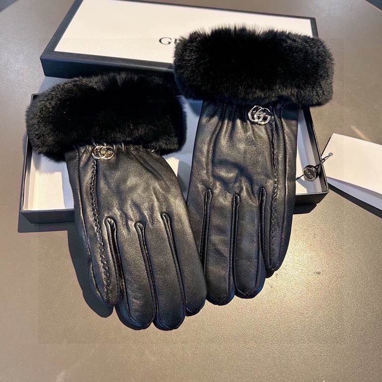 GUCCI Gucci 2023 fall and winter lazy rabbit hair touch screen gloves   goddess set of beauty must have   single product, worth comparing    the same paragraph different quality, kill the market poor product,   lazy rabb