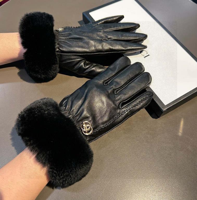 GUCCI Gucci 2023 fall and winter lazy rabbit hair touch screen gloves   goddess set of beauty must have   single product, worth comparing    the same paragraph different quality, kill the market poor product,   lazy rabb