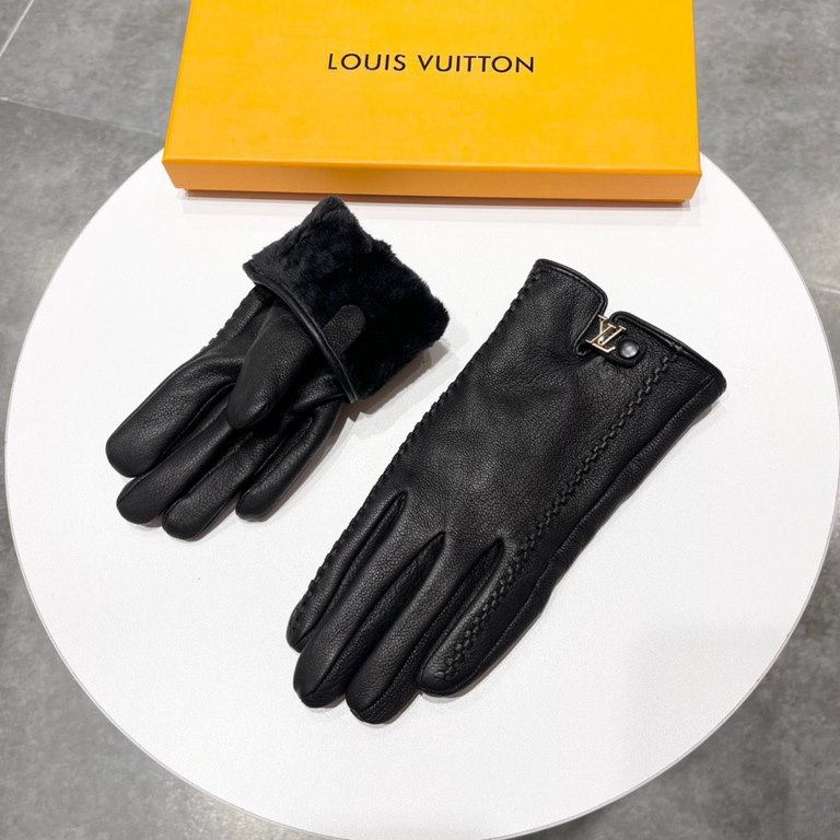 2023 new exclusive first   women's gloves LV [original quality] official website synchronization Ms. new high-grade sheepskin gloves    goddesses set of the United States preferred can not be missed      hundred percent 