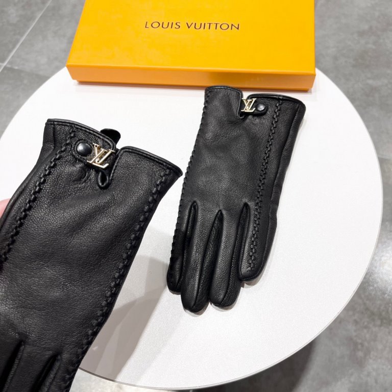 2023 new exclusive first   women's gloves LV [original quality] official website synchronization Ms. new high-grade sheepskin gloves    goddesses set of the United States preferred can not be missed      hundred percent 