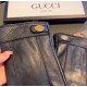 2021 new exclusive first   touch screen gloves men's gloves Gucci Gucci new high-grade sheepskin gloves    type of men preferred can not be missed    hundred percent of the selection of imported sheepskin Leather fine an