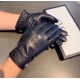 2021 new exclusive first   touch screen gloves men's gloves Gucci Gucci new high-grade sheepskin gloves    type of men preferred can not be missed    hundred percent of the selection of imported sheepskin Leather fine an