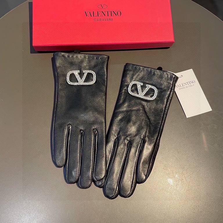 2023 new exclusive first  Valentino VALENTINO touch screen women's gloves [original quality] official website synchronization women's new high-grade sheepskin gloves    goddess preferred can not be missed       100 perce