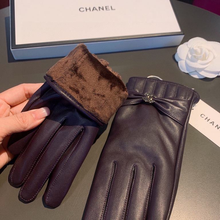 2022 new exclusive first  touch screen gloves Chanel Chanel [original quality] official website synchronization women's new high-grade sheepskin gloves    goddess preferred can not be missed    100 percent selection of i