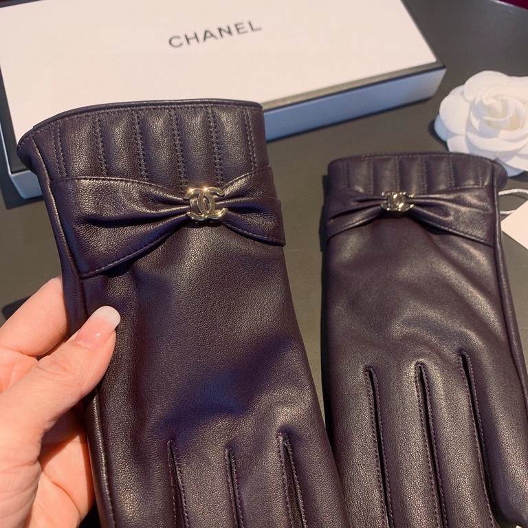 2022 new exclusive first  touch screen gloves Chanel Chanel [original quality] official website synchronization women's new high-grade sheepskin gloves    goddess preferred can not be missed    100 percent selection of i