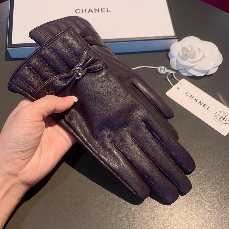 2022 new exclusive first  touch screen gloves Chanel Chanel [original quality] official website synchronization women's new high-grade sheepskin gloves    goddess preferred can not be missed    100 percent selection of i