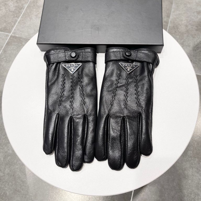 2023  Hermes HERMES men's gloves, exclusive customized, deer  leather pattern imported first-class sheepskin lining! Luxurious and generous for any age!   with box   size, XL, XXL