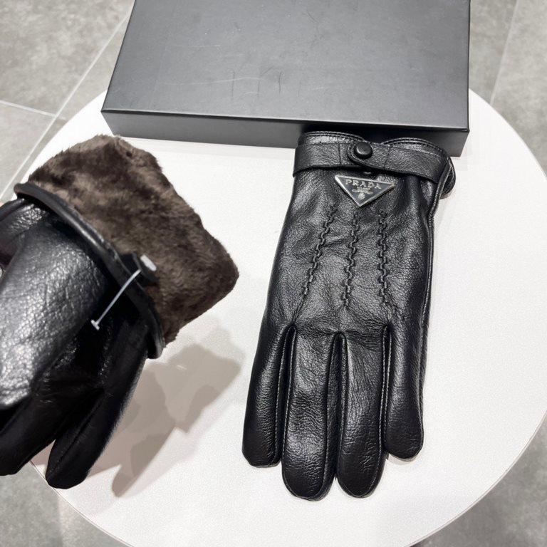 2023  Hermes HERMES men's gloves, exclusive customized, deer  leather pattern imported first-class sheepskin lining! Luxurious and generous for any age!   with box   size, XL, XXL