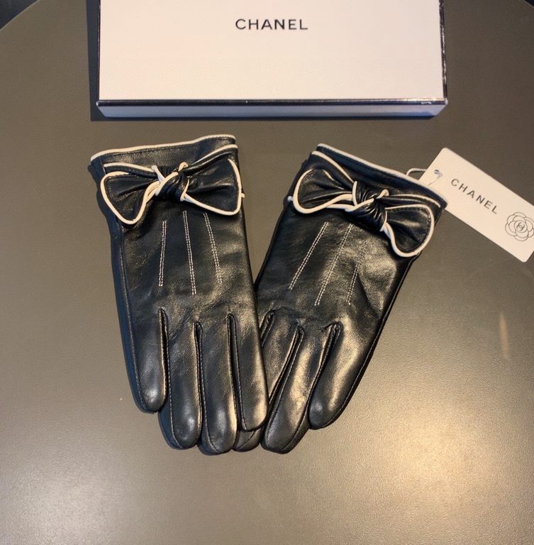 With packaging run2022 new exclusive first  touch screen gloves Chanel Chanel [original quality] official website synchronization women's new high-grade sheepskin gloves    goddess preferred can not be missed    100 perc