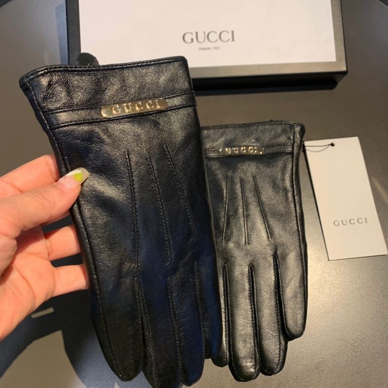 2022 new exclusive first   touch screen gloves Gucci Gucci new high-grade sheepskin gloves    goddesses set the United States preferred can not be missed    100% selection of imported sheepskin Leather fine and soft Reco