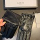 2022 new exclusive first   touch screen gloves imported Essex leather   gloves Gucci Gucci new high-grade sheepskin gloves    goddesses set of the United States of America preferred can not be missed      hundred percent